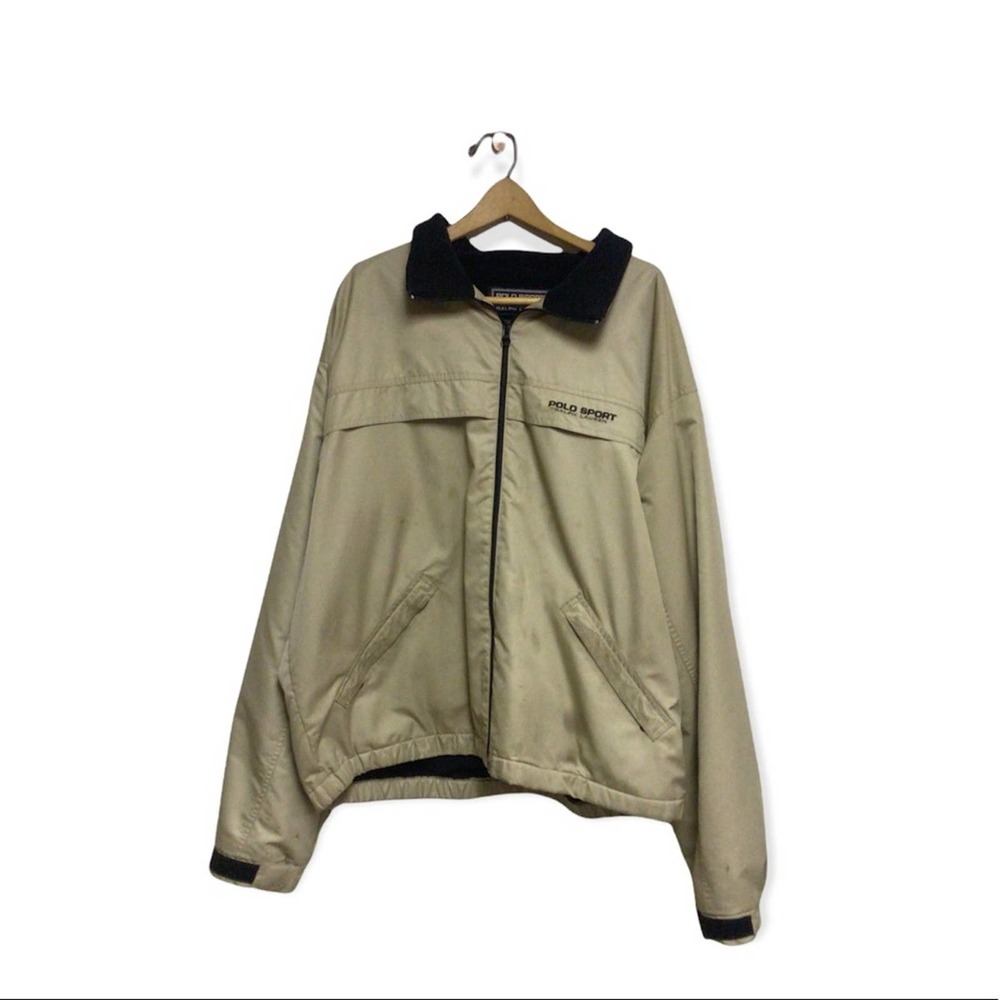 VTG Polo Sport Tan Zip Jacket / XL